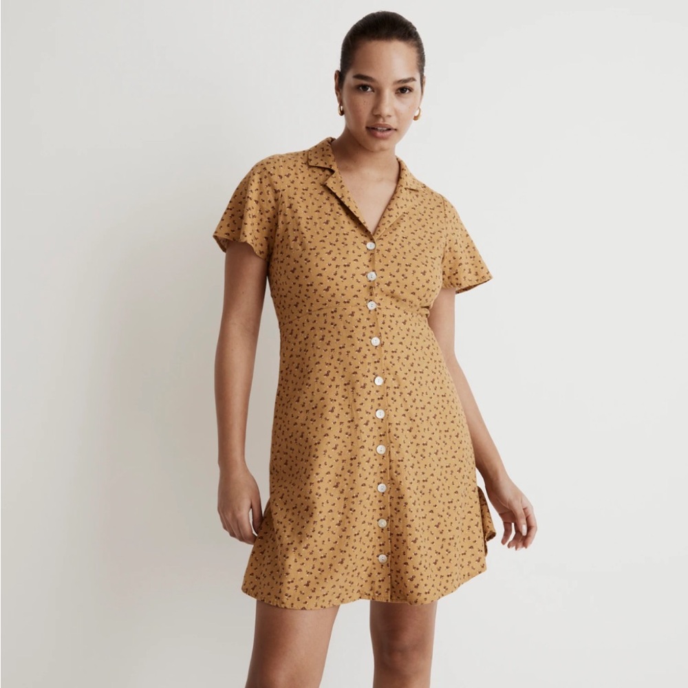 Madewell Kacie Mini Shirtdress in Bitsy Bouquet 6